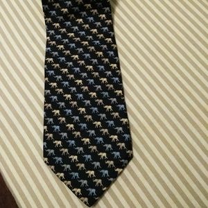 Jos A Banks XL 65" Elephant Tie Blue XXL Rare  EUC